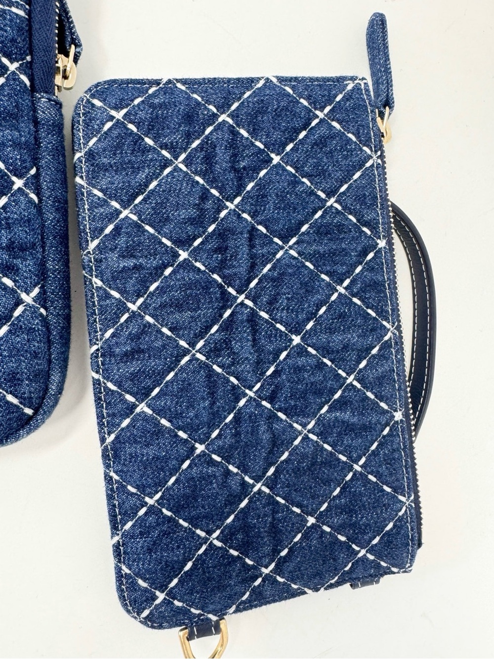 Chanel Denim Quilted Crossbody Phone Case and Wallet Set - Picture 5 of 10